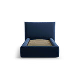 Kaelle Bett mit Kopfteil und Stauraum aus Samt in Königsblau (Bluvel 86), 90x200 cm von Micadoni – Bild 3