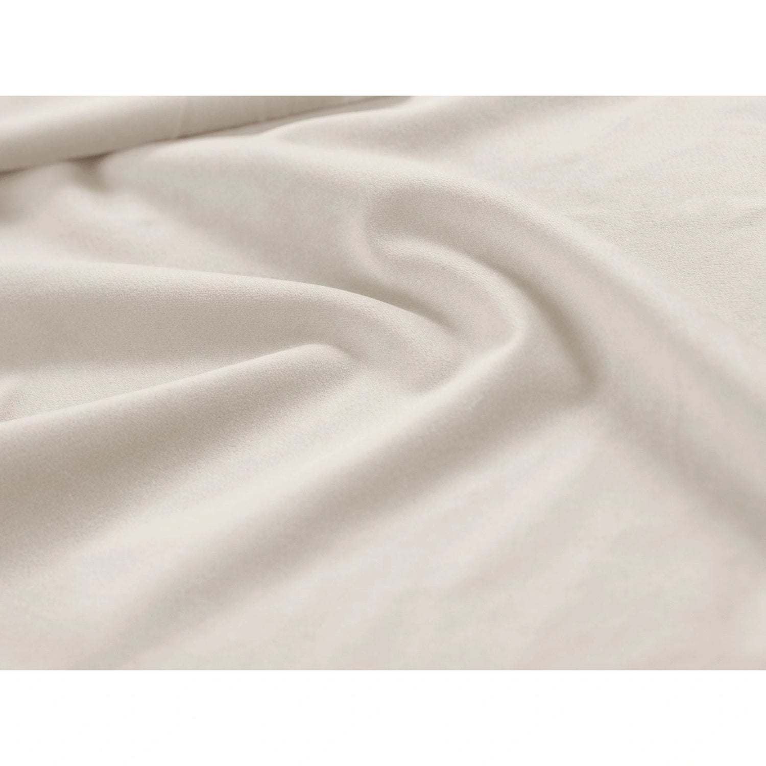 Kaelle Bett mit Kopfteil und Stauraum aus Samt in Leichtes Beige (Bluvel 22), 90x200 cm von Micadoni – Bild 6