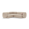 Kate 4-Sitzer Ecksofa, Linke Seite, aus Boucle in Beige (Baloo 2074), 252x220 cm von Micadoni – Bild 1
