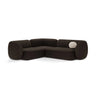 Kate 4-Sitzer Ecksofa, Linke Seite, aus Boucle in Braun (Baloo 2081), 252x220 cm von Micadoni – Bild 1