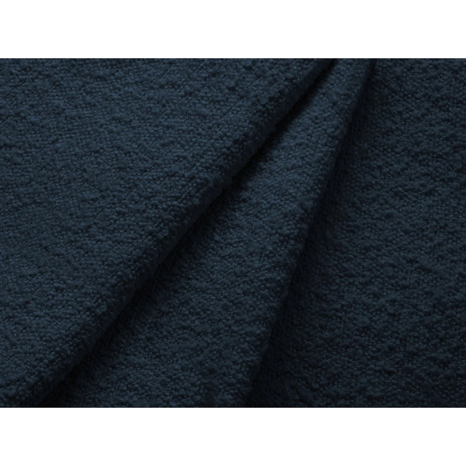 Kate 4-Sitzer Ecksofa, Linke Seite, aus Boucle in Dunkelblau (Baloo 2088), 252x220 cm von Micadoni – Bild 4