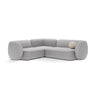 Kate 4-Sitzer Ecksofa, Linke Seite, aus Boucle in Hellgrau (Baloo 2085), 252x220 cm von Micadoni – Bild 1