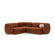 Kate 4-Sitzer Ecksofa, Linke Seite, aus Boucle in Terrakotta (Baloo 2078), 252x220 cm von Micadoni – Bild 1