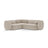 Kate 4-Sitzer Ecksofa, Linke Seite, aus Samt in Beige (Salvador 1), 252x220 cm von Micadoni – Bild 1