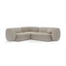 Kate 4-Sitzer Ecksofa, Linke Seite, aus Strukturierter Stoff in Beige Melange (Puente 06), 252x220 cm von Micadoni – Bild 1