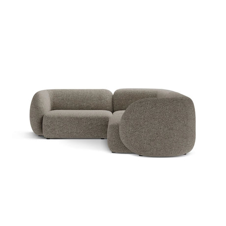 Kate 4-Sitzer Ecksofa, Linke Seite, aus Strukturierter Stoff in Beige Melange (Puente 06), 252x220 cm von Micadoni – Bild 4
