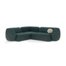 Kate 4-Sitzer Ecksofa, Linke Seite, aus Strukturierter Stoff in Green Blue Melange (Puente 39), 252x220 cm von Micadoni – Bild 1