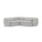 Kate 4-Sitzer Ecksofa, Linke Seite, aus Strukturierter Stoff in Light Grey Melange (Puente 80), 252x220 cm von Micadoni – Bild 1