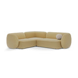 Kate 4-Sitzer Ecksofa, Linke Seite, aus Strukturierter Stoff in Sunflower Melange (Puente 41), 252x220 cm von Micadoni – Bild 1