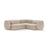 Kate 4-Sitzer Ecksofa, Rechte Seite, aus Boucle in Beige (Baloo 2074), 252x220 cm von Micadoni – Bild 1