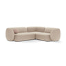 Kate 4-Sitzer Ecksofa, Rechte Seite, aus Boucle in Beige (Baloo 2074), 252x220 cm von Micadoni – Bild 1