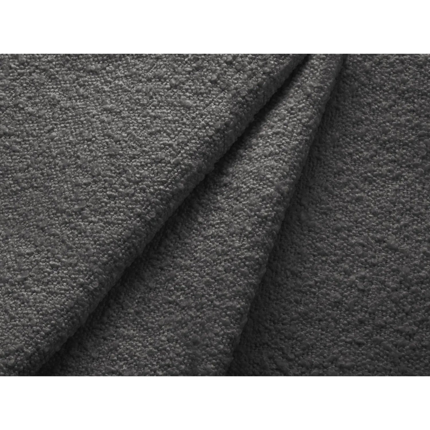 Kate 4-Sitzer Ecksofa, Rechte Seite, aus Boucle in Dunkelgrau (Baloo 2083), 252x220 cm von Micadoni – Bild 4