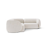 Kate 4-Sitzer Ecksofa, Rechte Seite, aus Samt, Boucle oder Strukturstoff, 252x220 cm von Micadoni – Bild 3