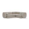 Kate 4-Sitzer Ecksofa, Rechte Seite, aus Strukturierter Stoff in Beige Melange (Puente 06), 252x220 cm von Micadoni – Bild 1