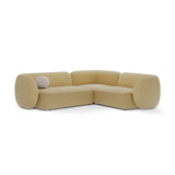 Kate 4-Sitzer Ecksofa, Rechte Seite, aus Strukturierter Stoff in Sunflower Melange (Puente 41), 252x220 cm von Micadoni – Bild 1