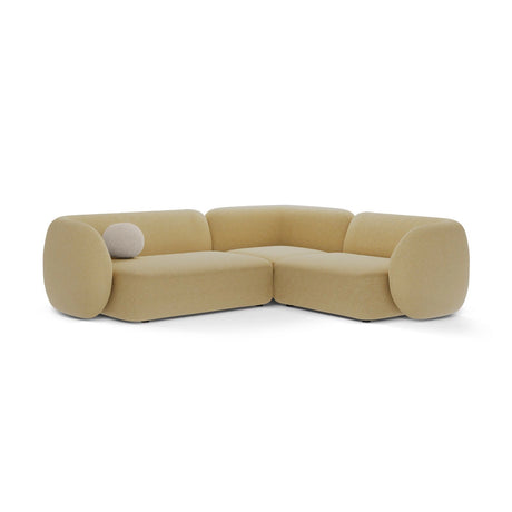 Kate 4-Sitzer Ecksofa, Rechte Seite, aus Strukturierter Stoff in Sunflower Melange (Puente 41), 252x220 cm von Micadoni – Bild 1