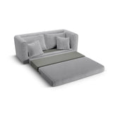 Lido 2-Sitzer Sofa mit Schlaffunktion, ausklappbar, aus Boucle in Grau (CORAL 75), 158x69 cm von Micadoni – Bild 7