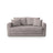 Lido 2-Sitzer Sofa mit Schlaffunktion, ausklappbar, aus Boucle in Warmes Grau (CORAL 50), 158x69 cm von Micadoni – Bild 1