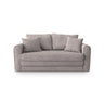 Lido 2-Sitzer Sofa mit Schlaffunktion, ausklappbar, aus Boucle in Warmes Grau (CORAL 50), 158x69 cm von Micadoni – Bild 1