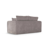 Lido 2-Sitzer Sofa mit Schlaffunktion, ausklappbar, aus Boucle in Warmes Grau (CORAL 50), 158x69 cm von Micadoni – Bild 5