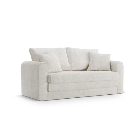 Lido 2-Sitzer Sofa mit Schlaffunktion, ausklappbar, aus Boucle oder Strukturstoff, 158x69 cm von Micadoni – Bild 4