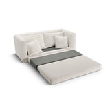 Lido 2-Sitzer Sofa mit Schlaffunktion, ausklappbar, aus Boucle oder Strukturstoff, 158x69 cm von Micadoni – Bild 7