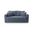 Lido 2-Sitzer Sofa mit Schlaffunktion, ausklappbar, aus Strukturierter Stoff in Blaue melange (Baltimore Marine), 158x69 cm von Micadoni – Bild 1