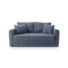 Lido 2-Sitzer Sofa mit Schlaffunktion, ausklappbar, aus Strukturierter Stoff in Blaue melange (Baltimore Marine), 158x69 cm von Micadoni – Bild 1