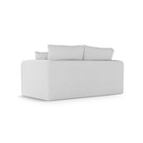Lido 2-Sitzer Sofa mit Schlaffunktion, ausklappbar, aus Strukturierter Stoff in Cold Light Grey (Solid 80), 158x69 cm von Micadoni – Bild 5