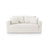 Lido 2-Sitzer Sofa mit Schlaffunktion, ausklappbar, aus Strukturierter Stoff in Elfenbein (Solid 03), 158x69 cm von Micadoni – Bild 1