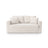 Lido 2-Sitzer Sofa mit Schlaffunktion, ausklappbar, aus Strukturierter Stoff in Leichtes Beige (Baltimore Sand), 158x69 cm von Micadoni – Bild 1