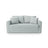 Lido 2-Sitzer Sofa mit Schlaffunktion, ausklappbar, aus Strukturierter Stoff in Minze (Solid 72), 158x69 cm von Micadoni – Bild 1