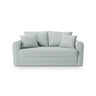 Lido 2-Sitzer Sofa mit Schlaffunktion, ausklappbar, aus Strukturierter Stoff in Minze (Solid 72), 158x69 cm von Micadoni – Bild 1