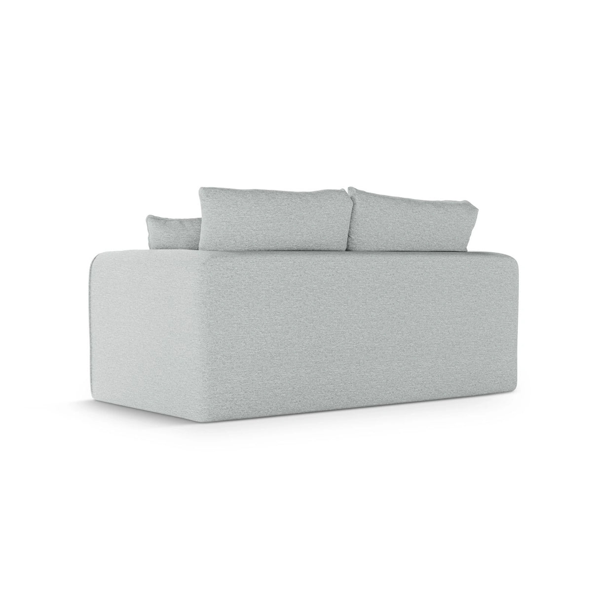 Lido 2-Sitzer Sofa mit Schlaffunktion, ausklappbar, aus Strukturierter Stoff in Minze (Solid 72), 158x69 cm von Micadoni – Bild 5
