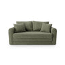 Lido 2-Sitzer Sofa mit Schlaffunktion, ausklappbar, aus Strukturierter Stoff in Olive (Baltimore Pistachio), 158x69 cm von Micadoni – Bild 1