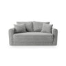 Lido 2-Sitzer Sofa mit Schlaffunktion, ausklappbar, aus Strukturierter Stoff in Warmes Grau (Baltimore Cement), 158x69 cm von Micadoni – Bild 1