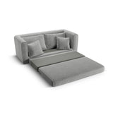 Lido 2-Sitzer Sofa mit Schlaffunktion, ausklappbar, aus Strukturierter Stoff in Warmes Grau (Baltimore Cement), 158x69 cm von Micadoni – Bild 7