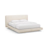 Linea Bett mit Kopfteil aus Boucle in Beige (Baloo 2074), 160x200 cm von Micadoni – Bild 1