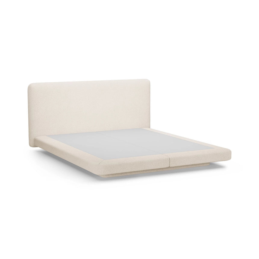 Linea Bett mit Kopfteil aus Boucle in Beige (Baloo 2074), 180x200 cm von Micadoni – Bild 6