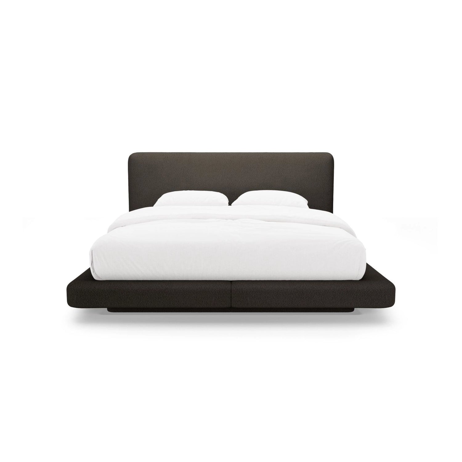 Linea Bett mit Kopfteil aus Boucle in Braun (Baloo 2081), 140x200 cm von Micadoni – Bild 5