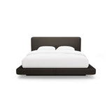 Linea Bett mit Kopfteil aus Boucle in Braun (Baloo 2081), 200x200 cm von Micadoni – Bild 5
