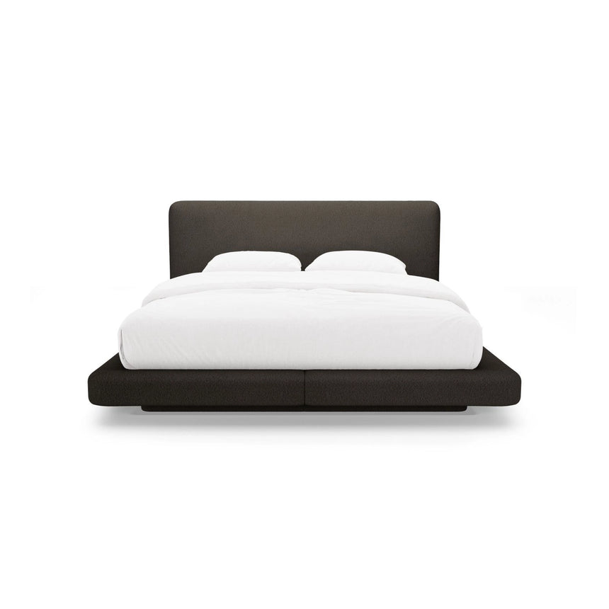 Linea Bett mit Kopfteil aus Boucle in Braun (Baloo 2081), 200x200 cm von Micadoni – Bild 5