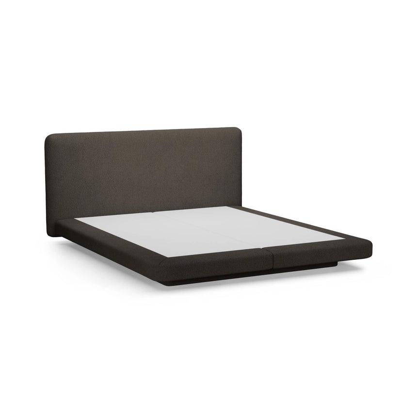 Linea Bett mit Kopfteil aus Boucle in Braun (Baloo 2081), 200x200 cm von Micadoni – Bild 6