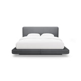 Linea Bett mit Kopfteil aus Boucle in Dunkelgrau (Baloo 2083), 160x200 cm von Micadoni – Bild 5