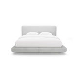 Linea Bett mit Kopfteil aus Boucle in Hellgrau (Baloo 2085), 140x200 cm von Micadoni – Bild 5