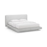 Linea Bett mit Kopfteil aus Boucle in Hellgrau (Baloo 2085), 180x200 cm von Micadoni – Bild 1