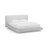 Linea Bett mit Kopfteil aus Boucle in Hellgrau (Baloo 2085), 200x200 cm von Micadoni – Bild 1