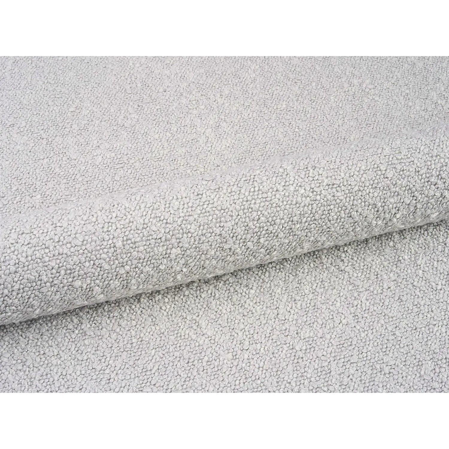 Linea Bett mit Kopfteil aus Boucle in Hellgrau (Baloo 2085), 200x200 cm von Micadoni – Bild 7