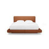 Linea Bett mit Kopfteil aus Boucle in Terrakotta (Baloo 2078), 160x200 cm von Micadoni – Bild 5