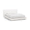 Linea Bett mit Kopfteil aus Samt, Boucle oder Strukturstoff, 140x200 cm von Micadoni – Bild 1